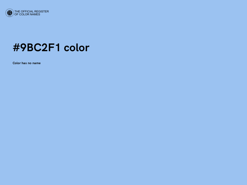 #9BC2F1 color image