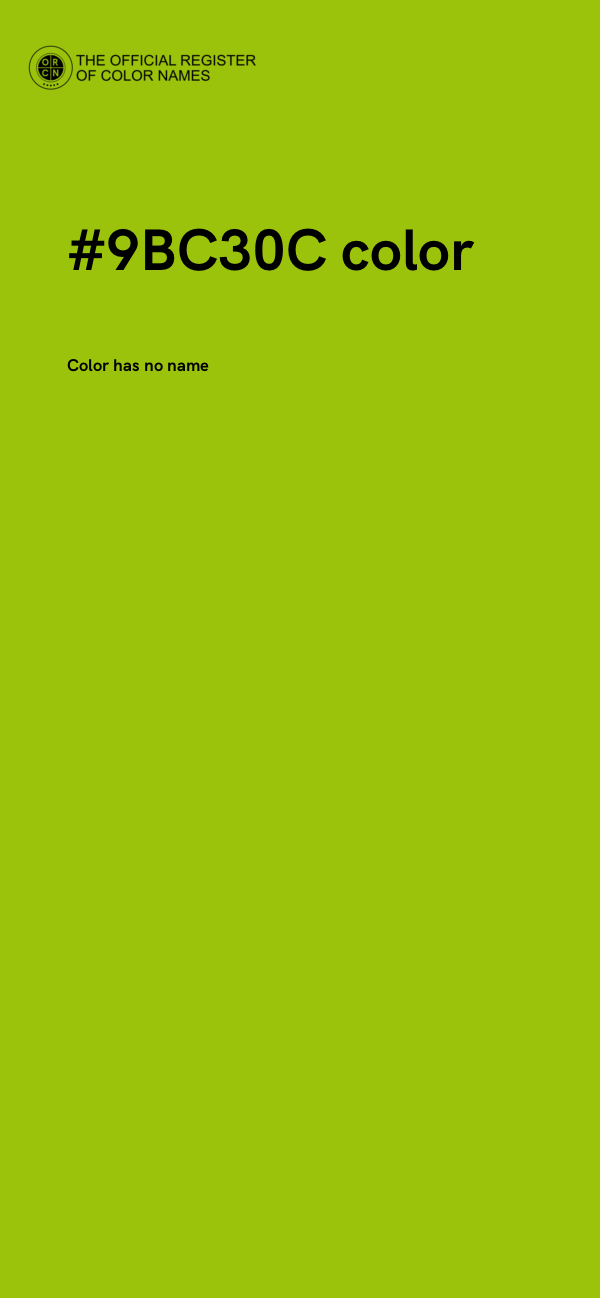 #9BC30C color image