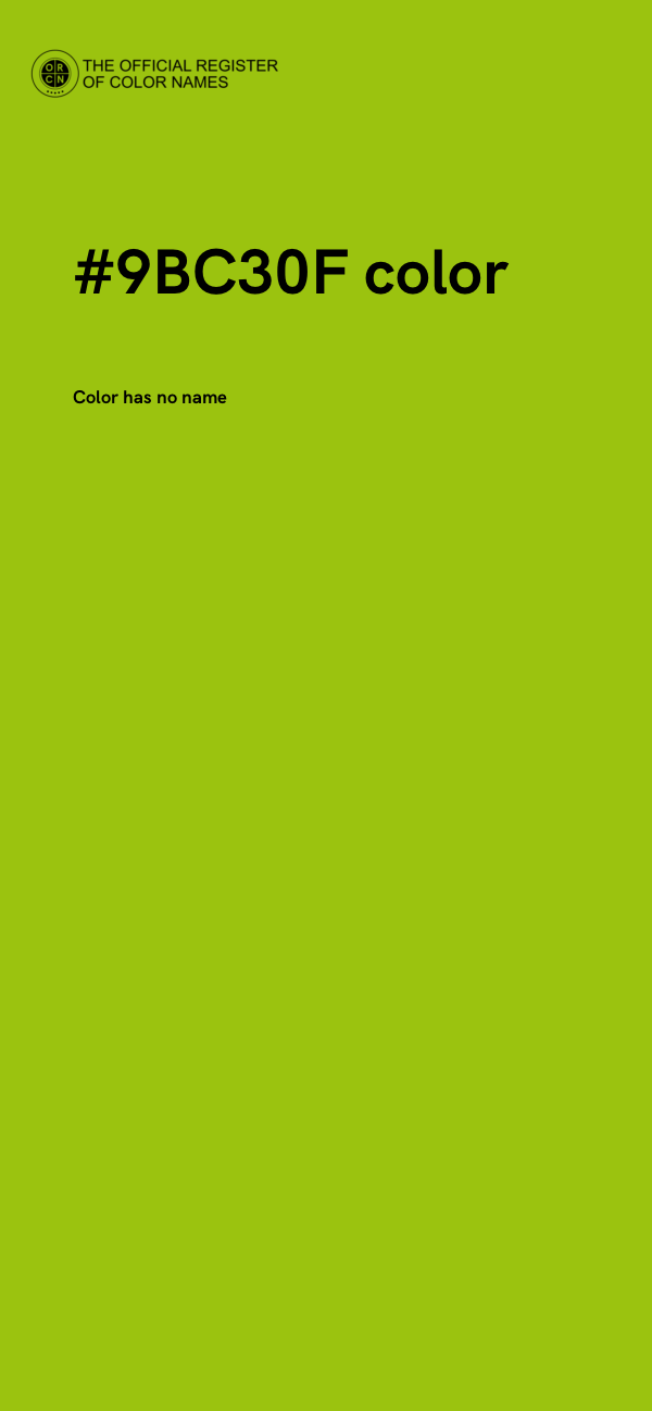#9BC30F color image