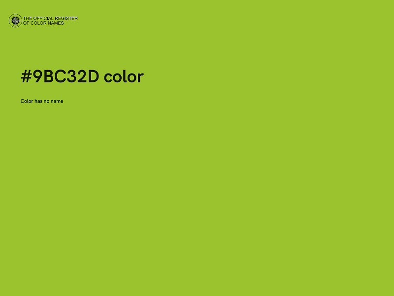 #9BC32D color image