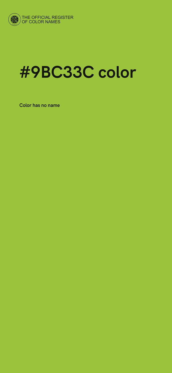 #9BC33C color image