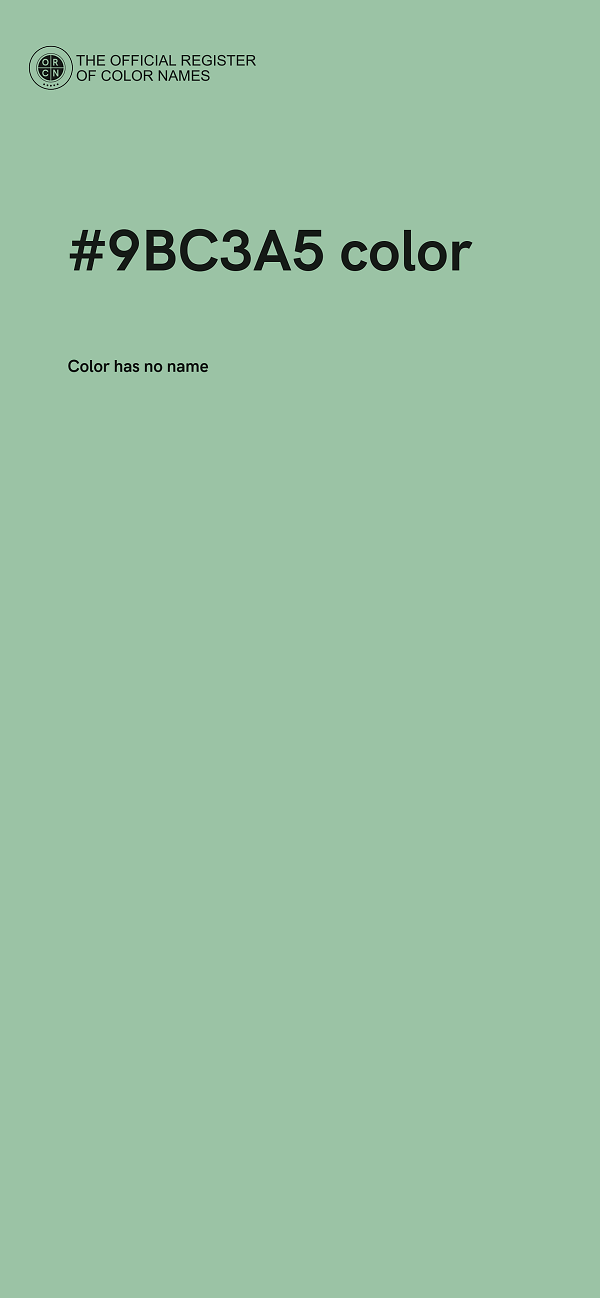 #9BC3A5 color image