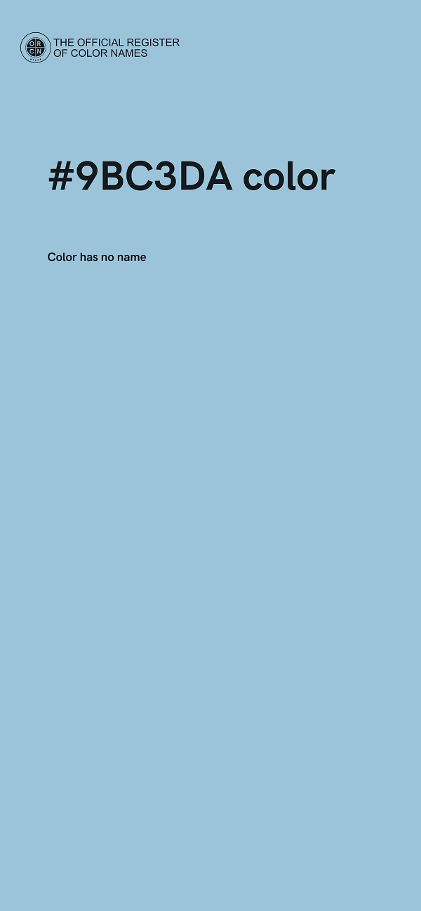 #9BC3DA color image