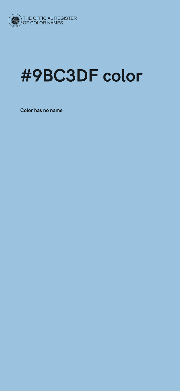 #9BC3DF color image