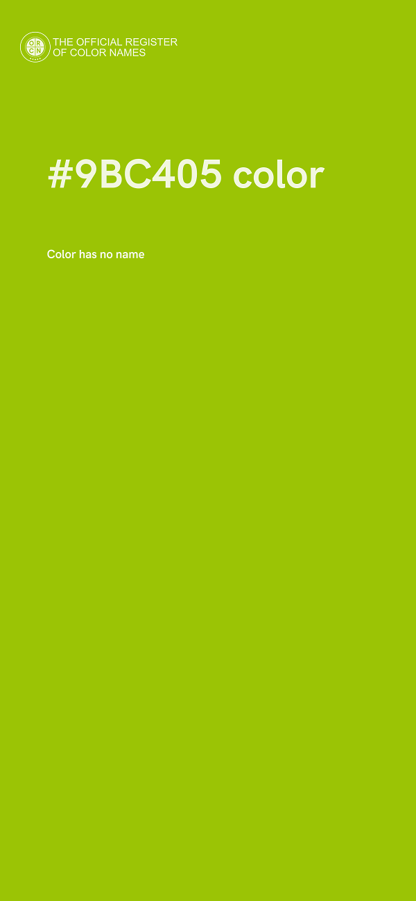 #9BC405 color image