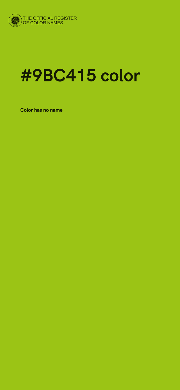 #9BC415 color image
