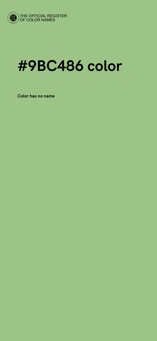 #9BC486 color image