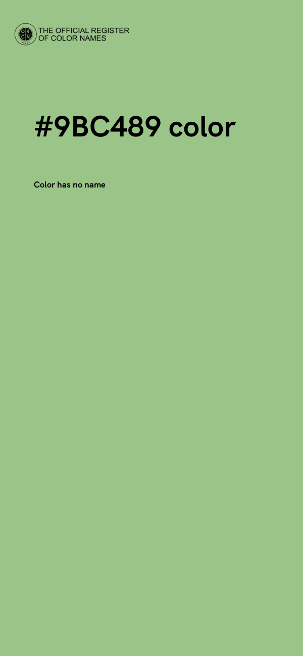 #9BC489 color image