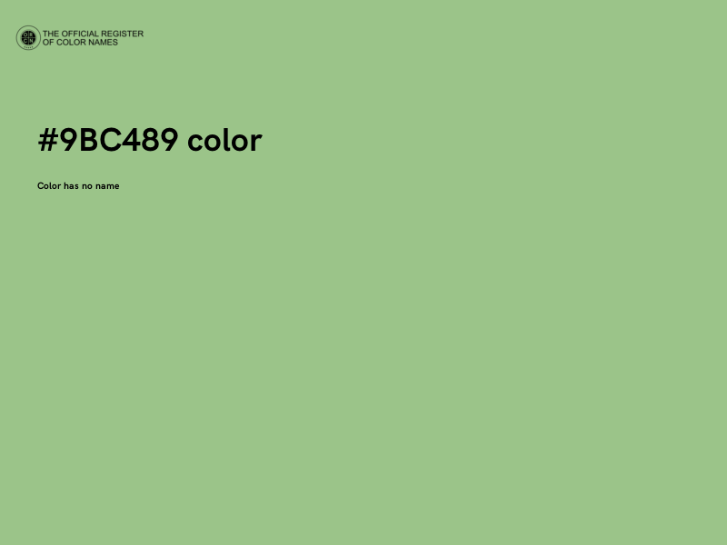 #9BC489 color image