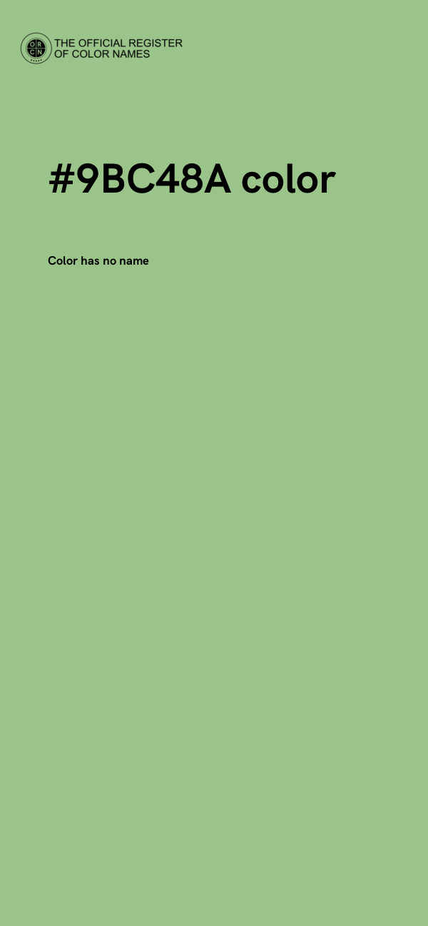 #9BC48A color image