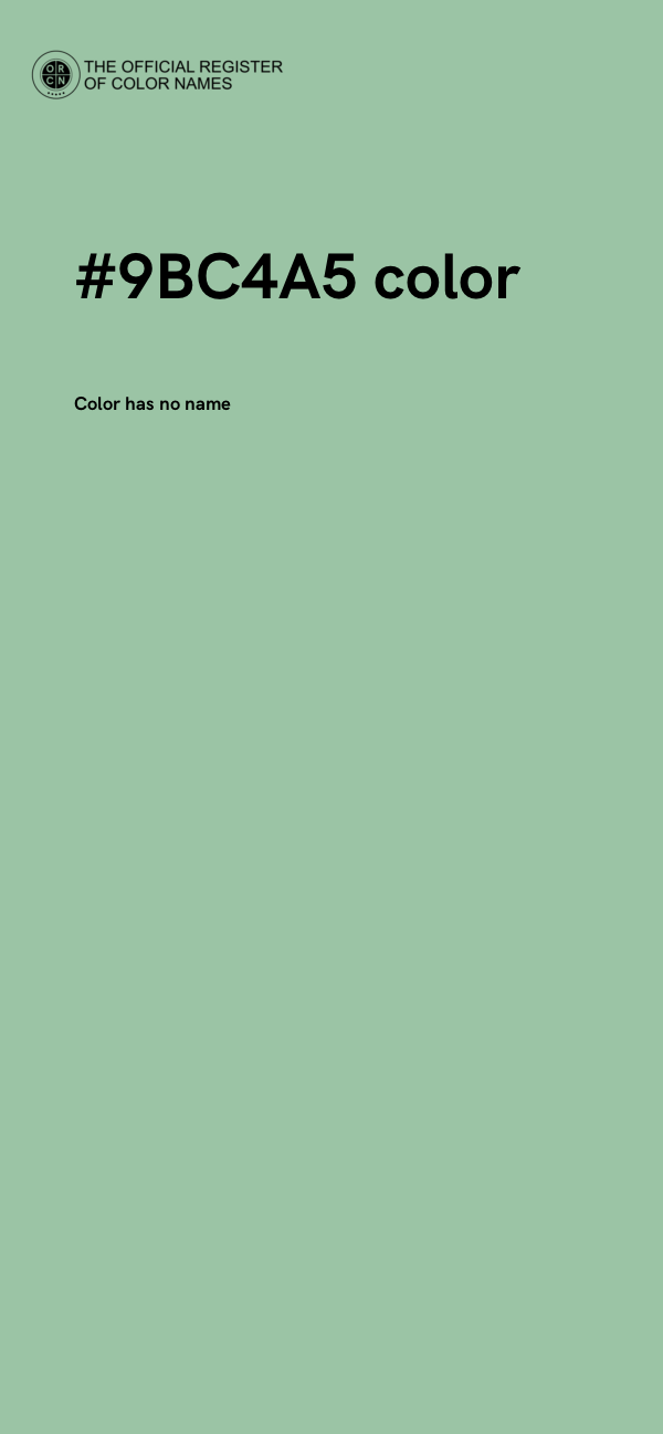 #9BC4A5 color image