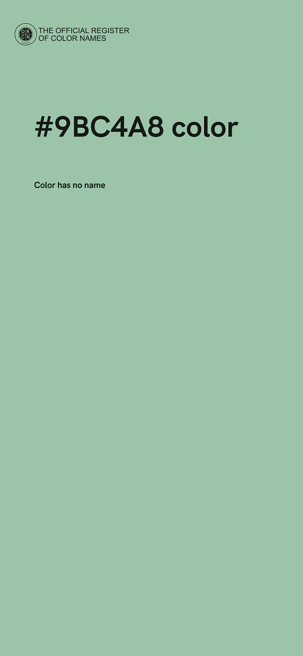 #9BC4A8 color image