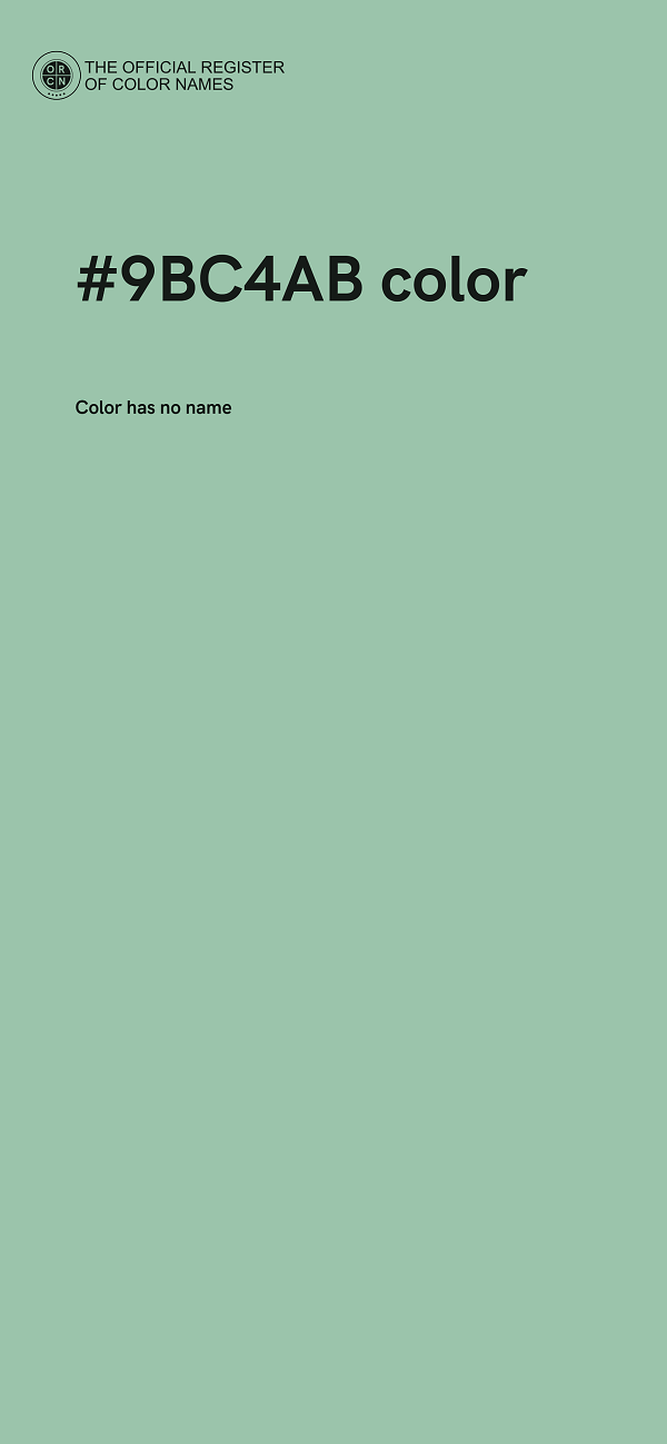 #9BC4AB color image