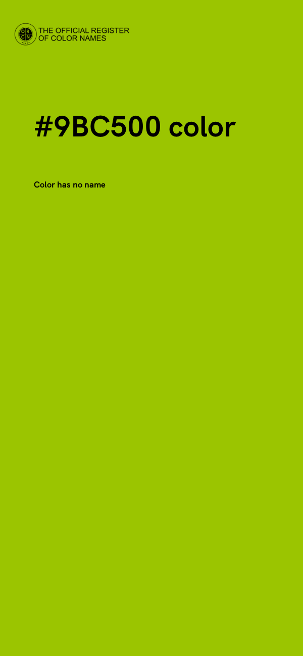 #9BC500 color image