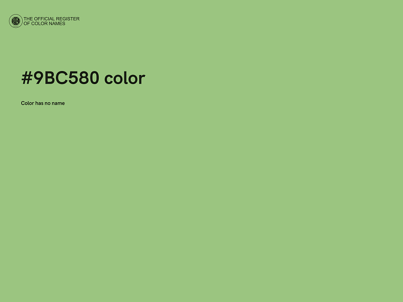 #9BC580 color image