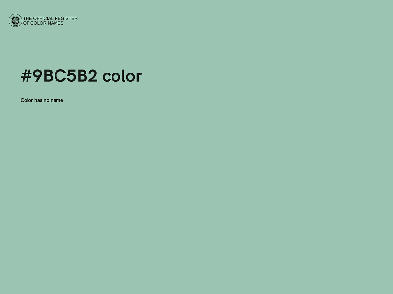 #9BC5B2 color image