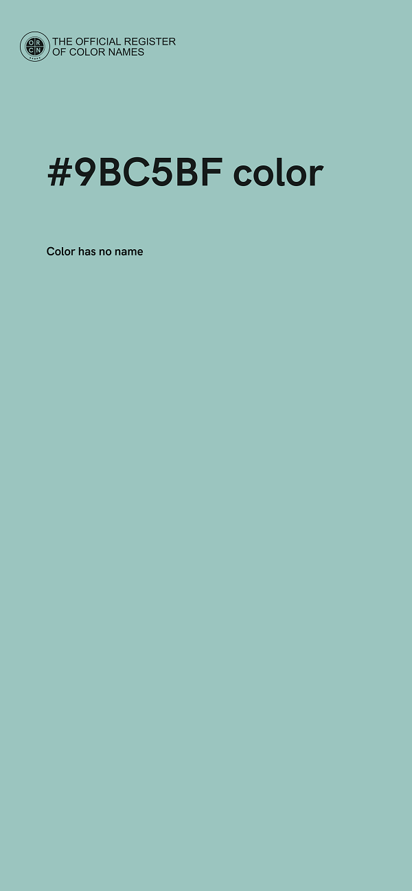 #9BC5BF color image