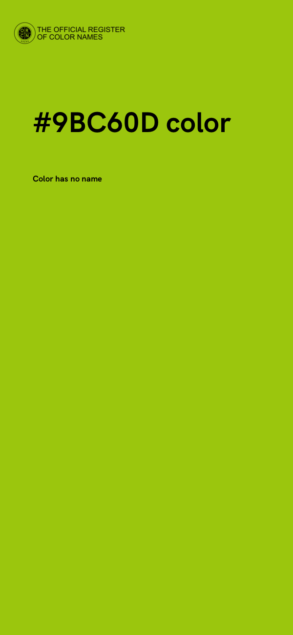 #9BC60D color image