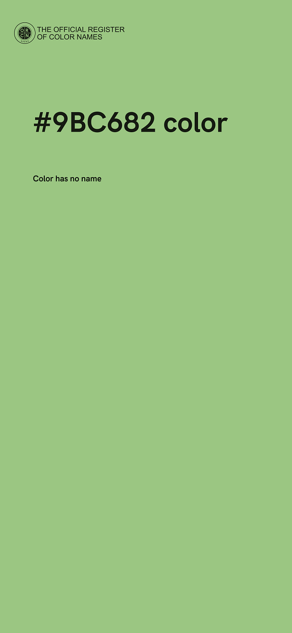 #9BC682 color image