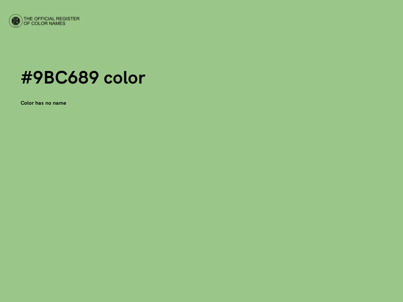 #9BC689 color image