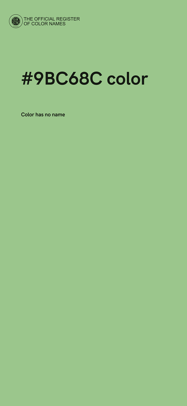 #9BC68C color image