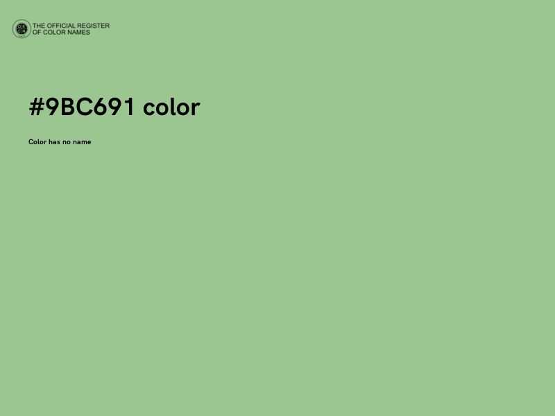 #9BC691 color image