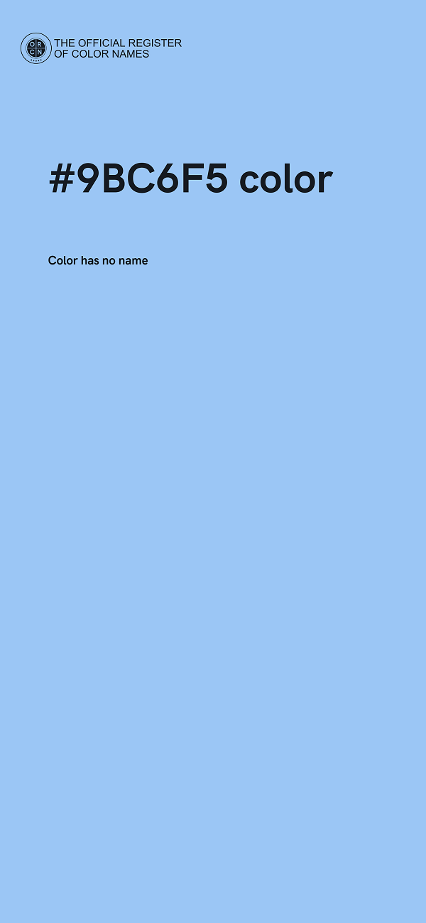 #9BC6F5 color image