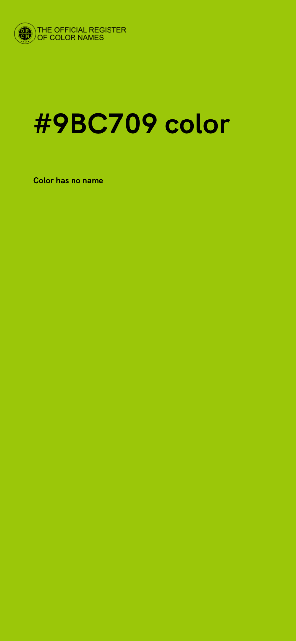 #9BC709 color image