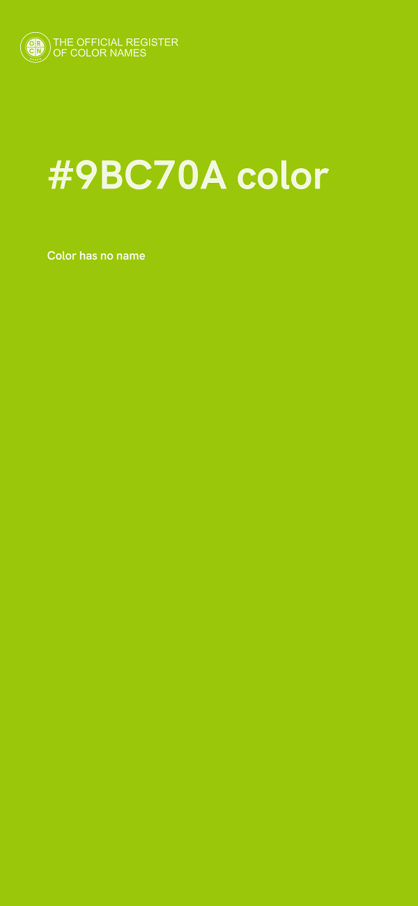 #9BC70A color image