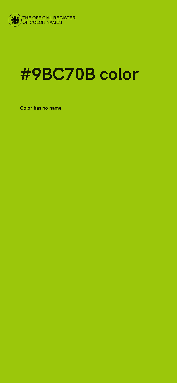 #9BC70B color image