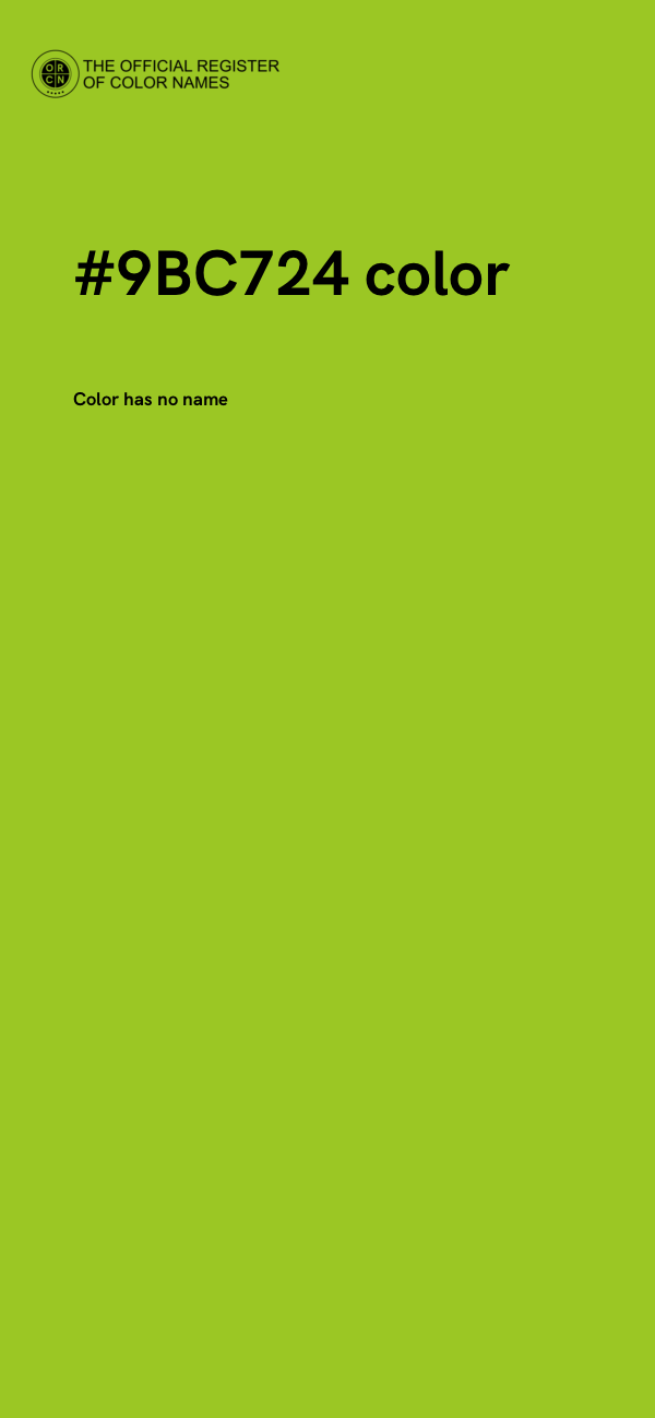 #9BC724 color image