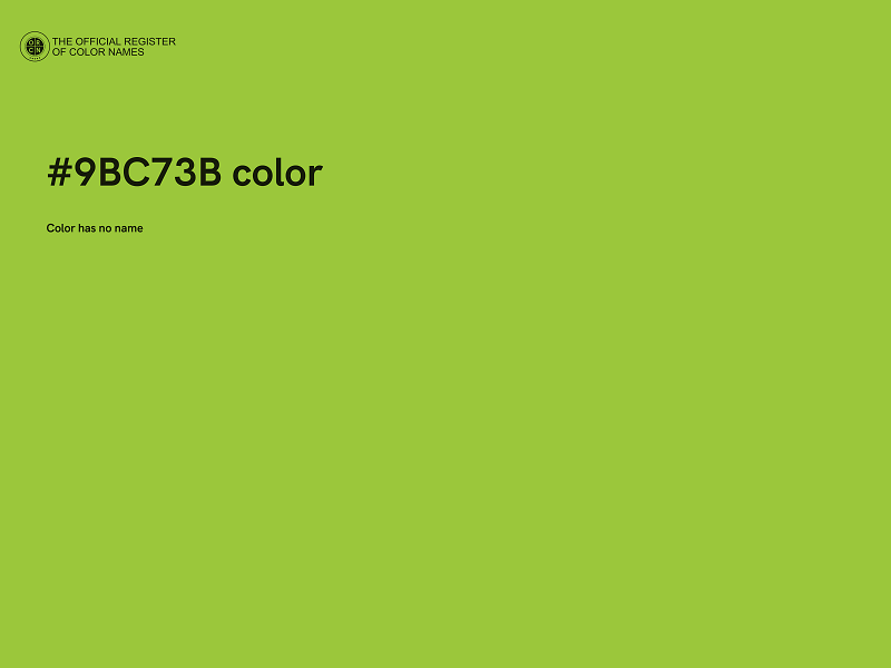 #9BC73B color image