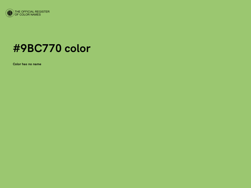 #9BC770 color image