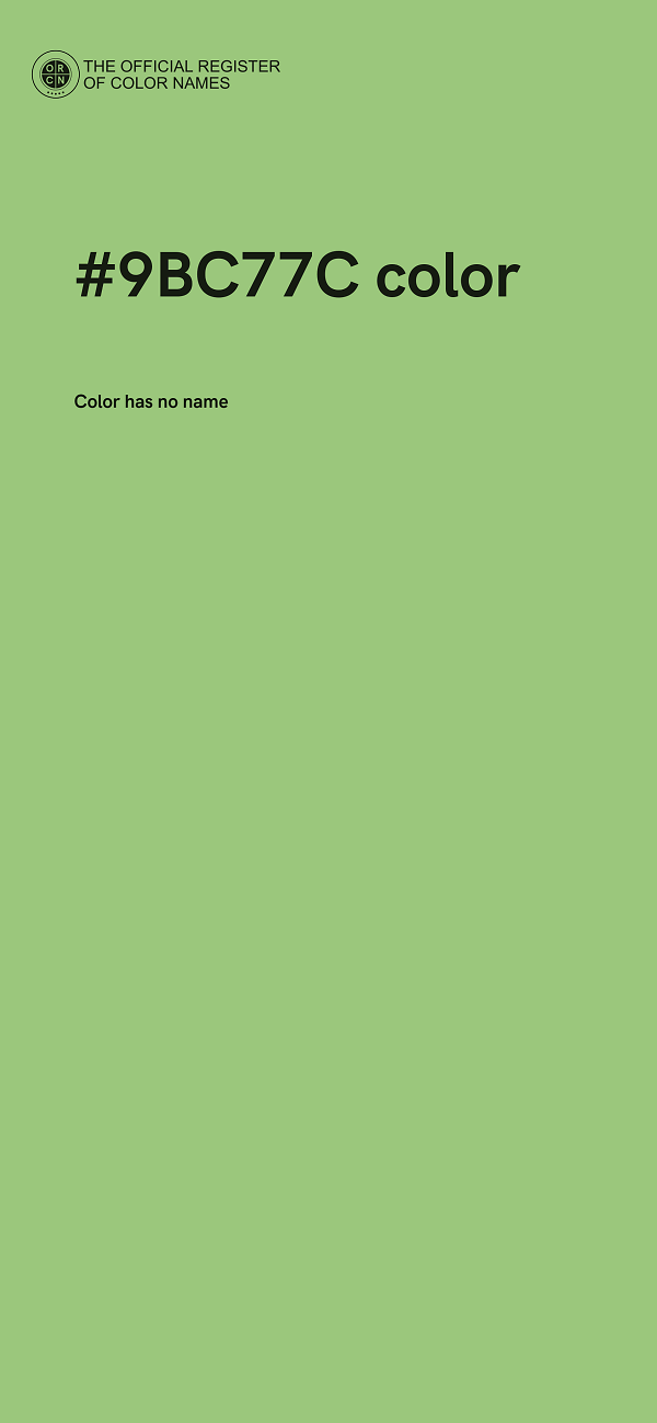 #9BC77C color image