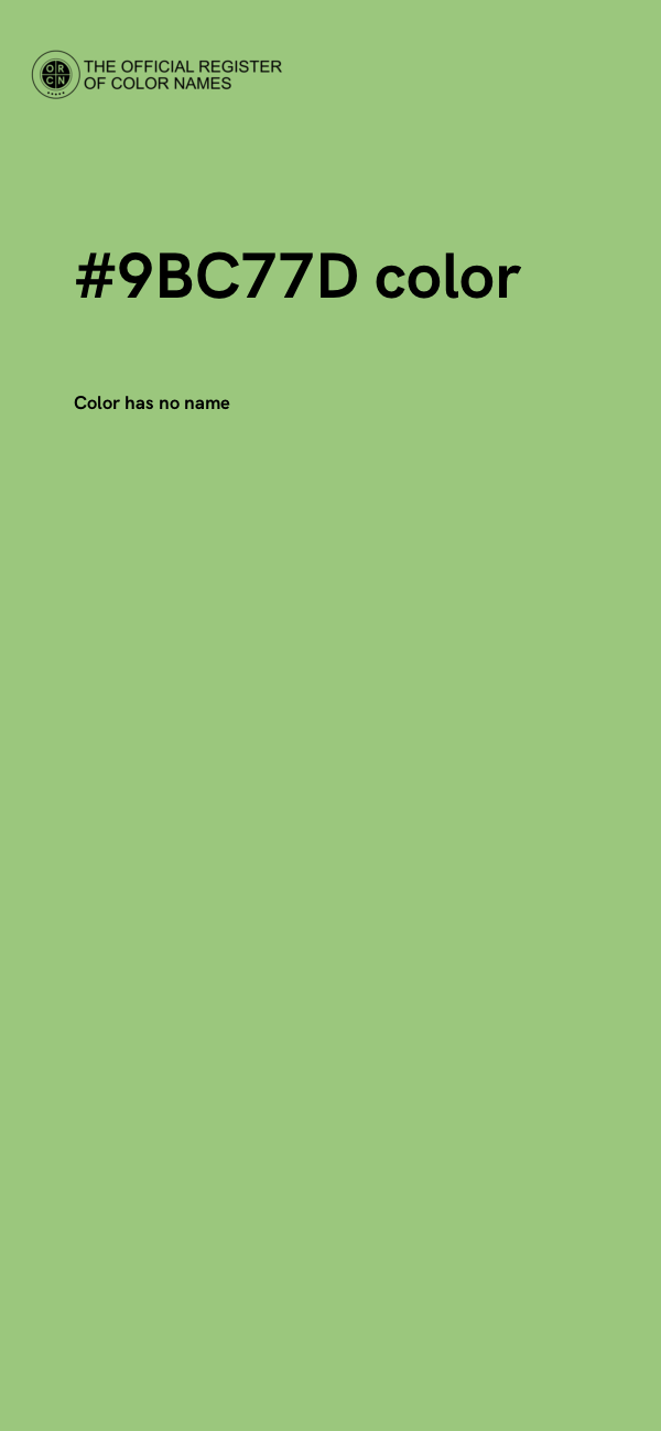 #9BC77D color image