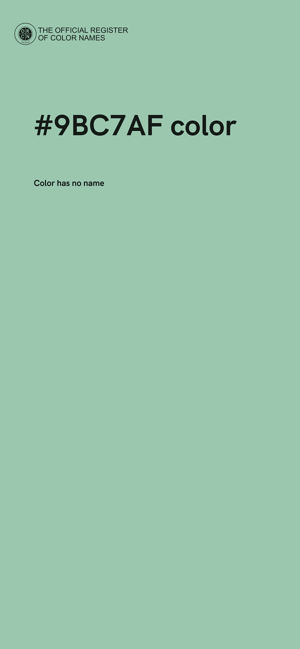 #9BC7AF color image