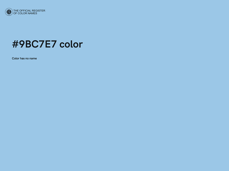 #9BC7E7 color image