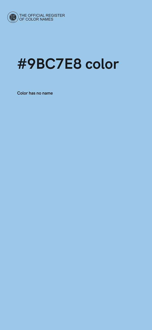 #9BC7E8 color image