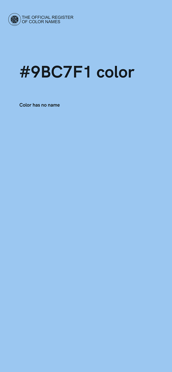#9BC7F1 color image