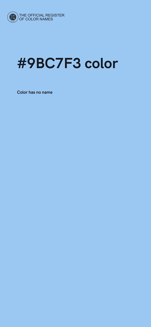 #9BC7F3 color image