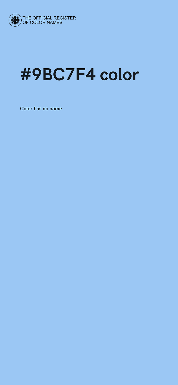 #9BC7F4 color image