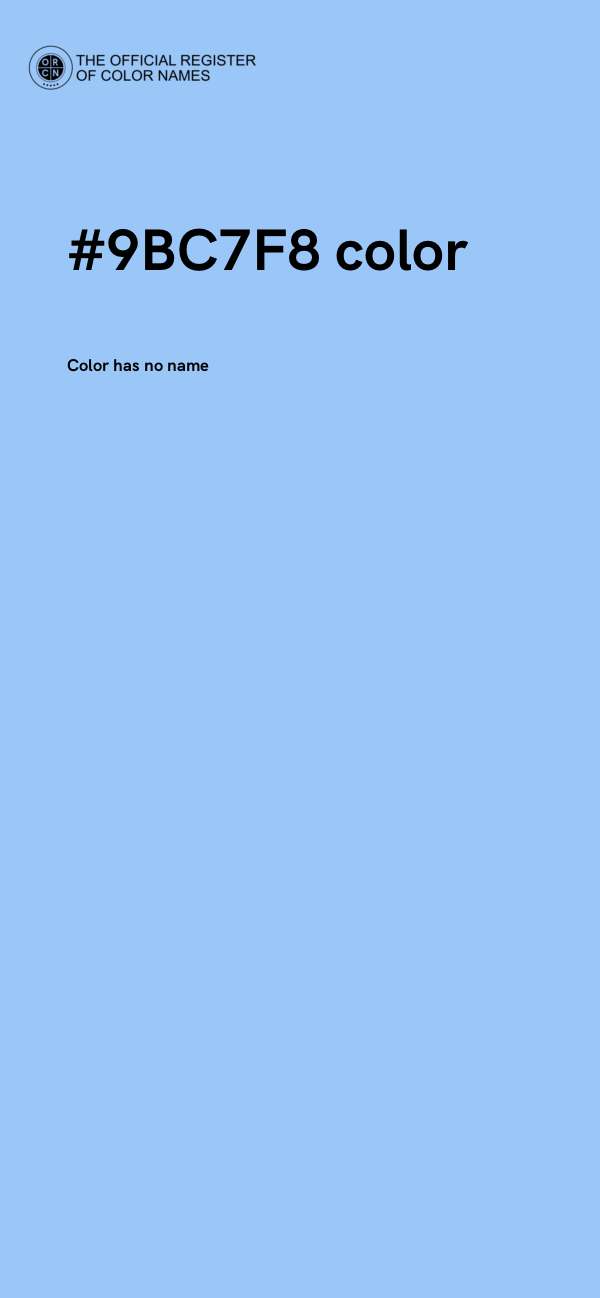 #9BC7F8 color image