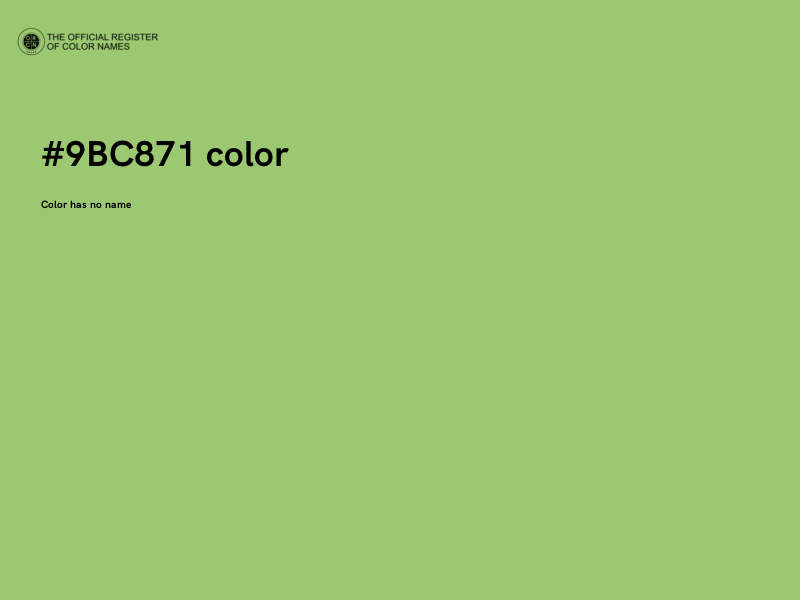 #9BC871 color image
