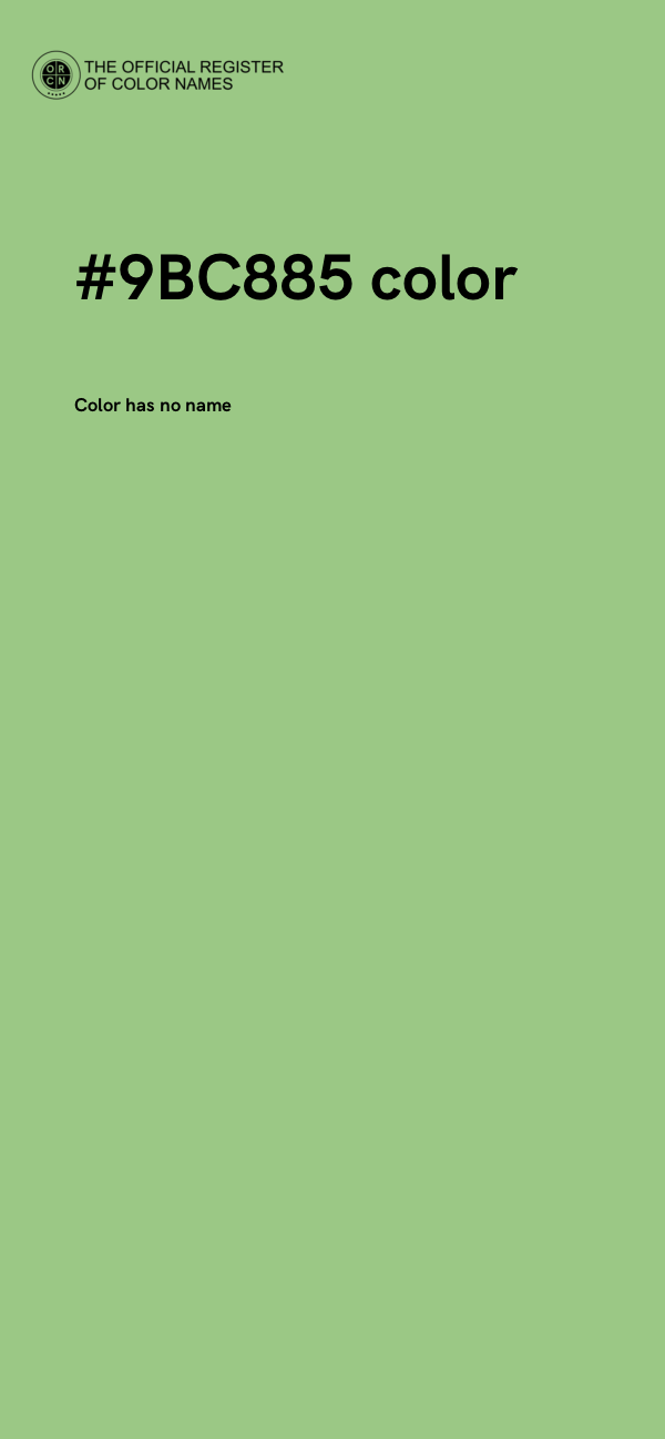 #9BC885 color image