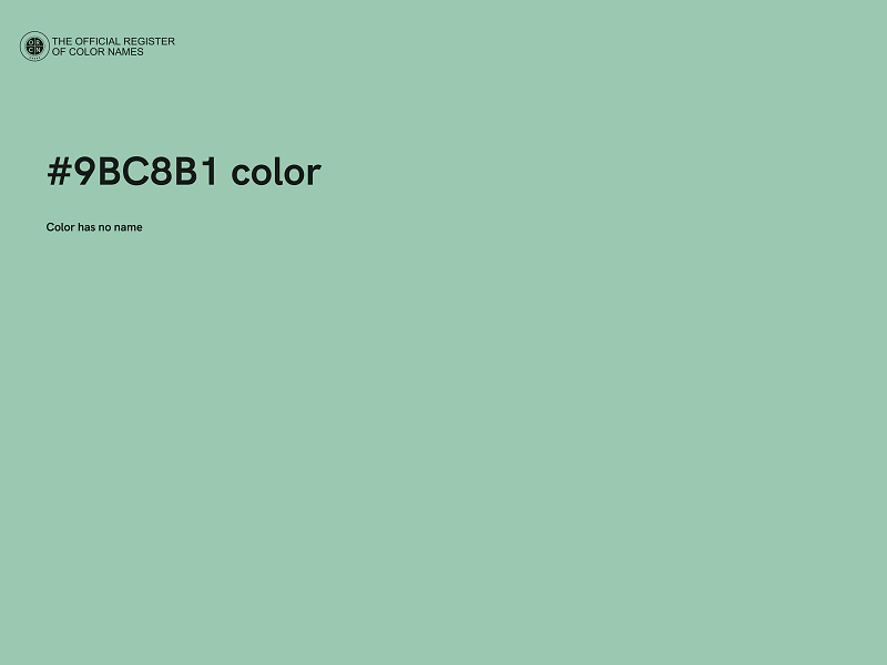 #9BC8B1 color image
