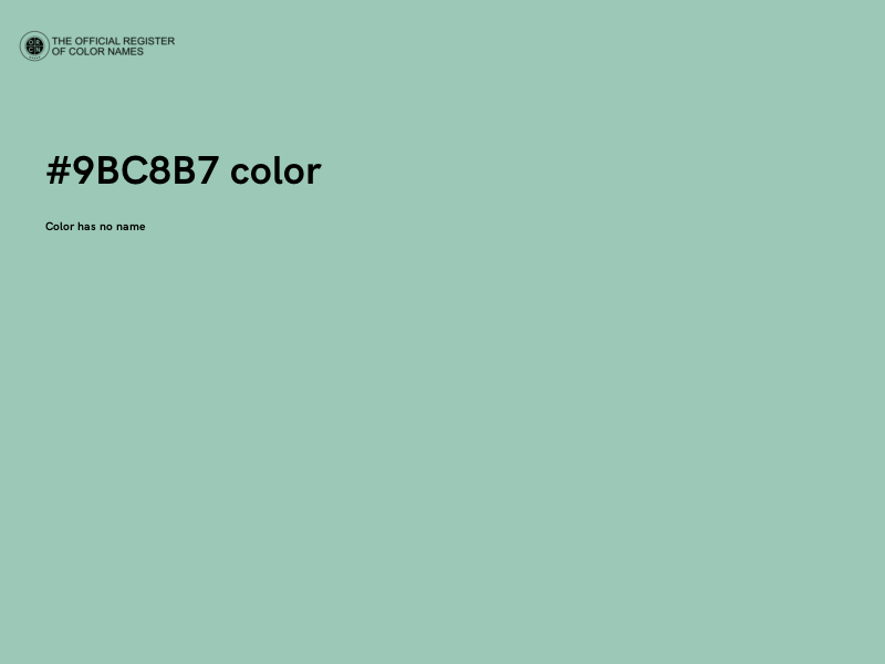 #9BC8B7 color image
