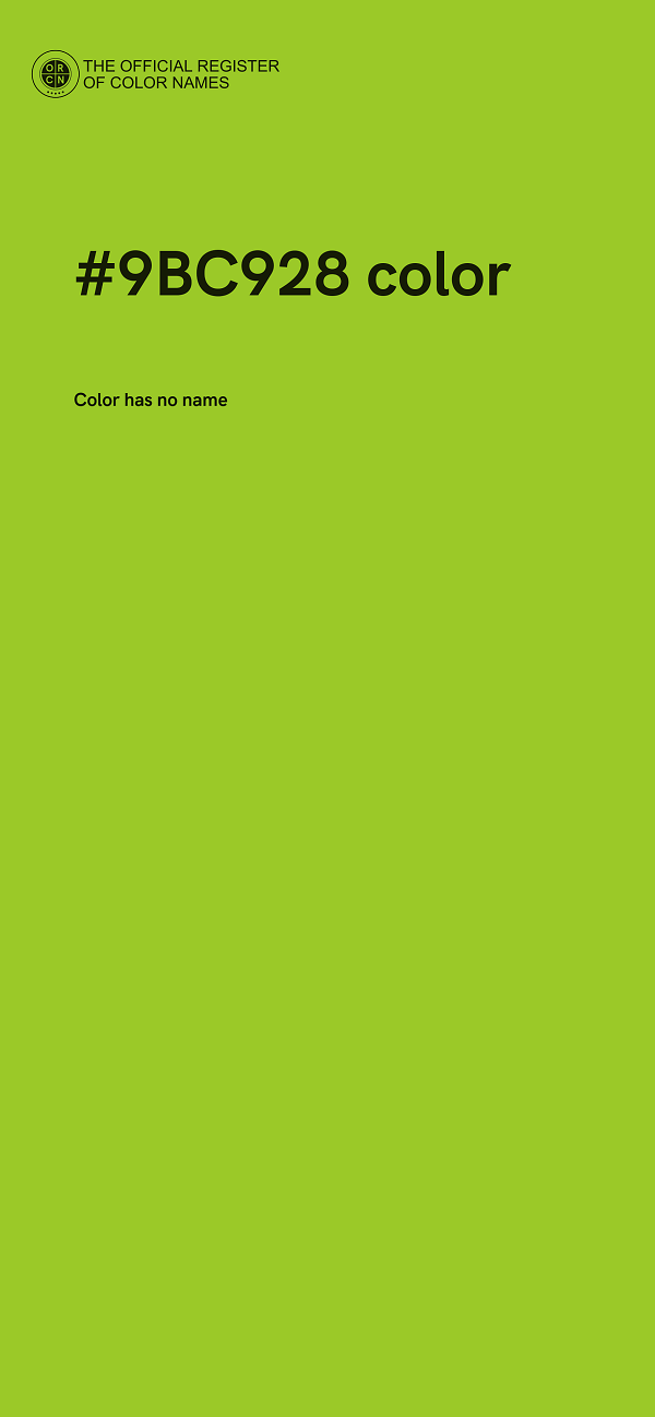#9BC928 color image