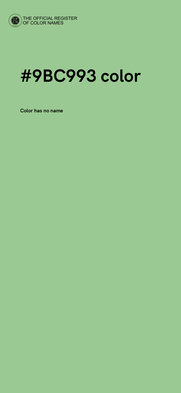 #9BC993 color image