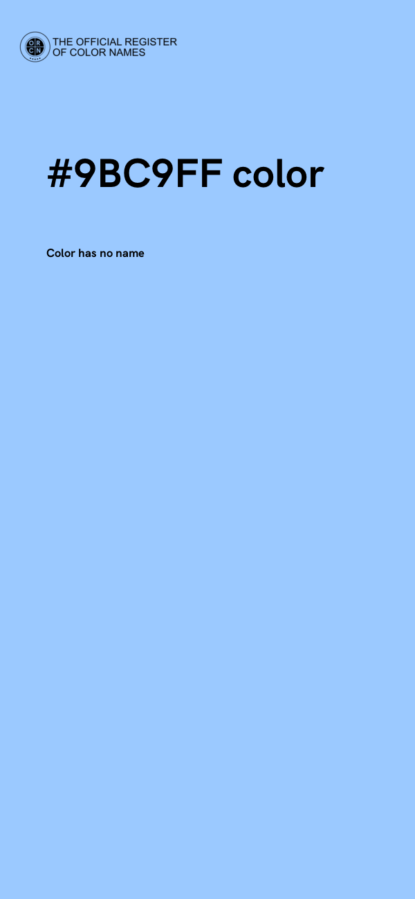 #9BC9FF color image