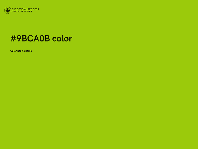 #9BCA0B color image